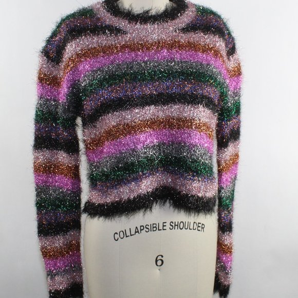 Milly Italian Metallic Sweater Sz Us P 